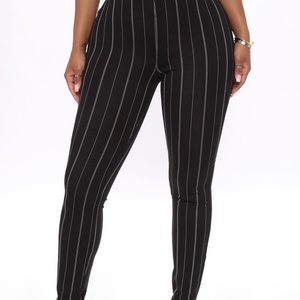 Striped pants leggings